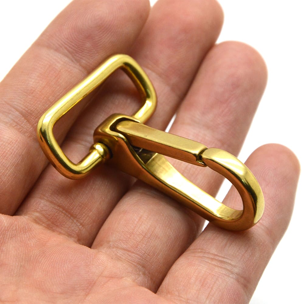 4pcs/set Solid Brass Finishing Snap Claw Clasp for Straps Bags Belting Leathercarft BRA0059 - 图片 2