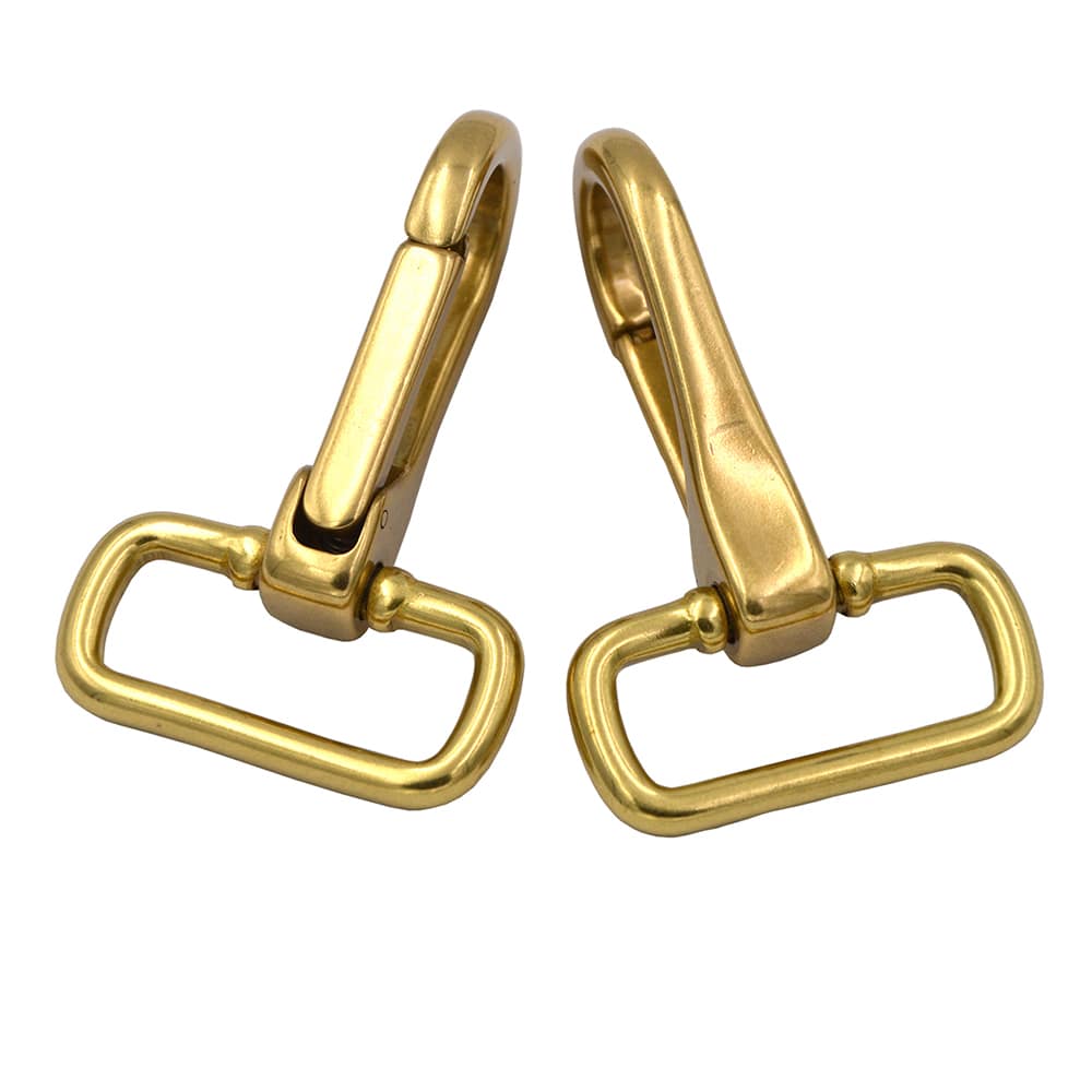 4pcs/set Solid Brass Finishing Snap Claw Clasp for Straps Bags Belting Leathercarft BRA0059